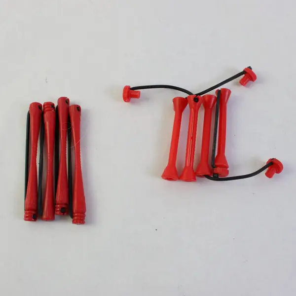 Marianna Lot of 40 Vintage Red Plastic Perm Rods Salon Hair Curlers