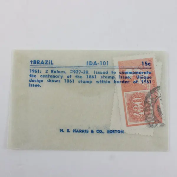 Set of 2 Brazil 1961 Commemorative Stamps SC #927-28 Used