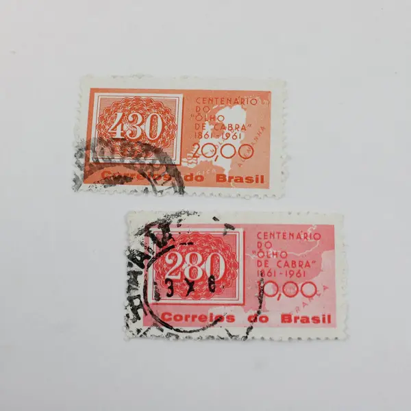 Set of 2 Brazil 1961 Commemorative Stamps SC #927-28 Used