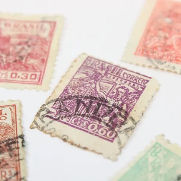 Lot Of 10 Brazil 1920s-1940s Stamps Used