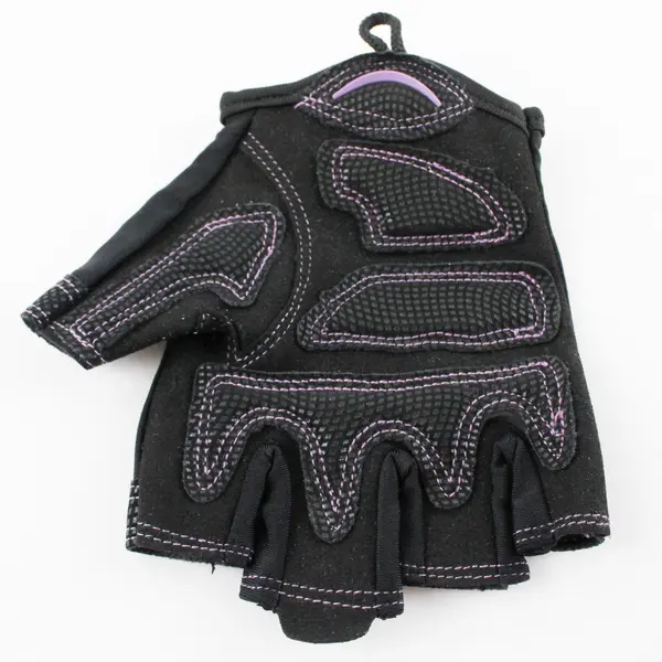 GoFit Black and Purple Cross-Training Gloves Women's Small
