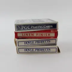 Lot of 4 Vintage Playing Card Decks Hoyle Maverick PGC Pinochle