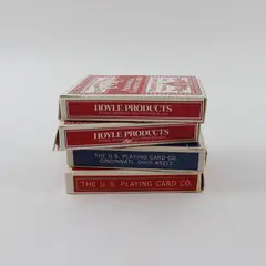 Lot of 4 Vintage Bicycle Red Blue Hoyle Playing Card Decks