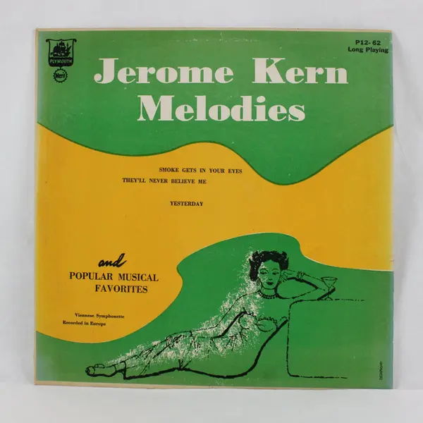 Viennese Symphonette Jerome Kern Melodies Plymouth P12-62 12" Vinyl LP