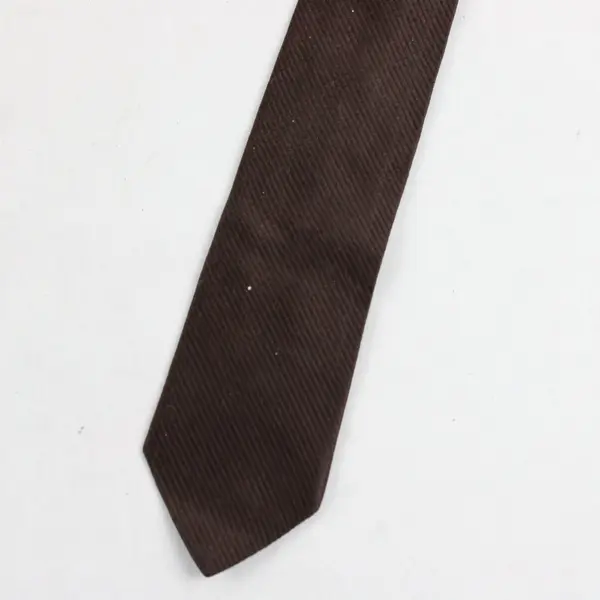 Lot of 5 Vintage Brown Men's Neck Ties Classic Suit Look