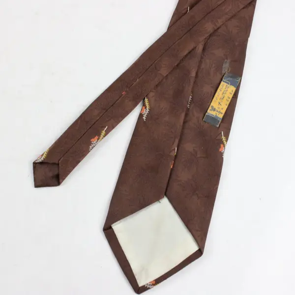 Lot of 5 Vintage Brown Men's Neck Ties Classic Suit Look