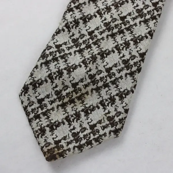 Lot of 4 Men's Brown Patterned Neckties Lucarelli Towncraft Mixed Brands