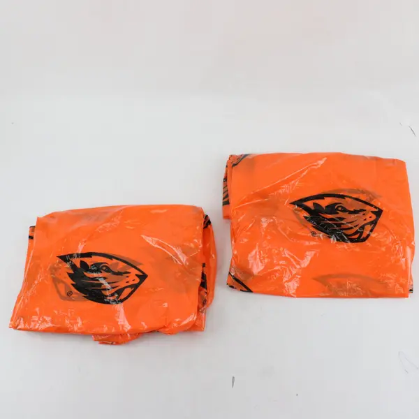 OSU Beavers Orange Plastic Rain Ponchos NCAA Used