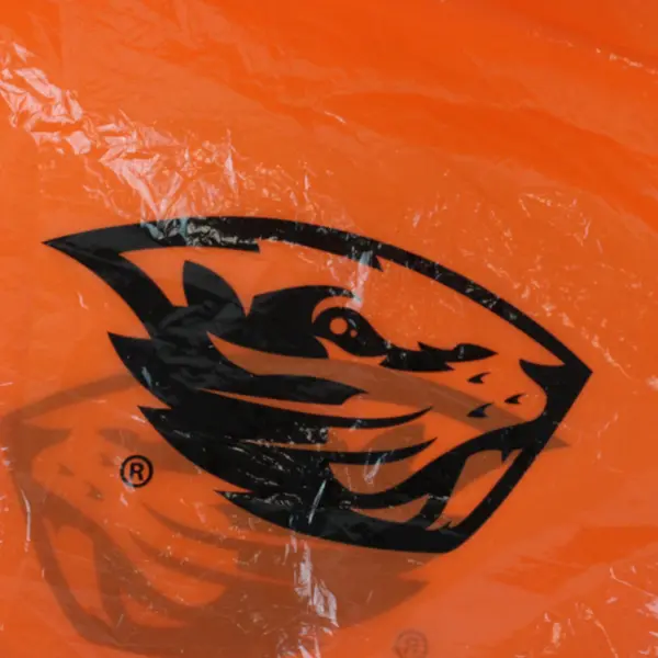 OSU Beavers Orange Plastic Rain Ponchos NCAA Used