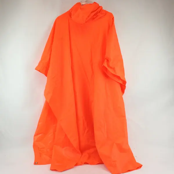 Stearns Orange PVC Rain Coat Longer 60x84 Hunting Work Rainwear