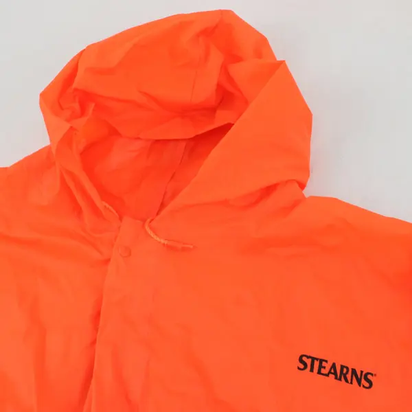Stearns Orange PVC Rain Coat Longer 60x84 Hunting Work Rainwear
