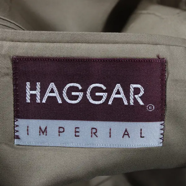 Vintage Haggar Imperial Mens Tweed Grey Blazer Elbow Patches 100% Wool
