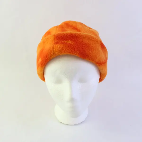 Lot of 2 Fleece Beanies OSU Beaver Orange Marbled Winter Hats