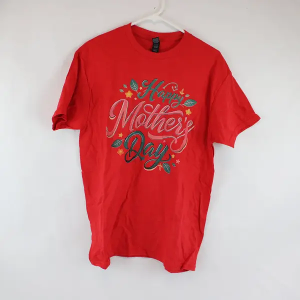 Gildan Happy Mother's Day Red T-Shirt Adult Medium
