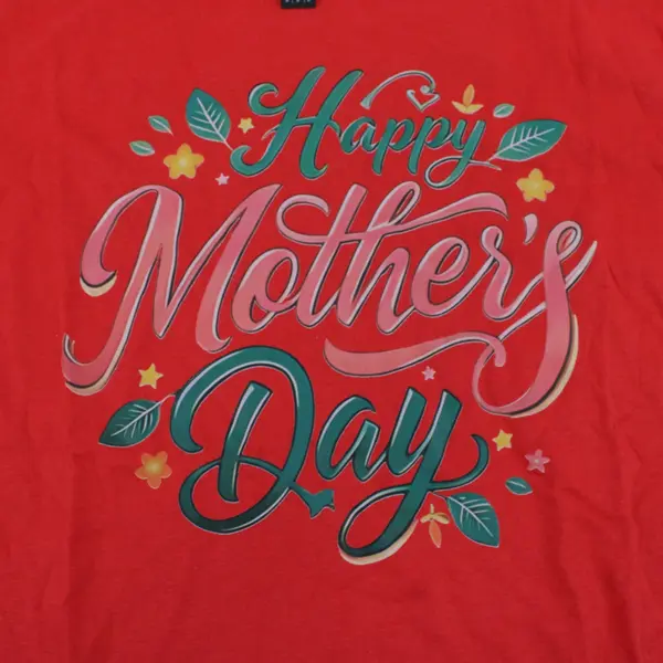 Gildan Happy Mother's Day Red T-Shirt Adult Medium