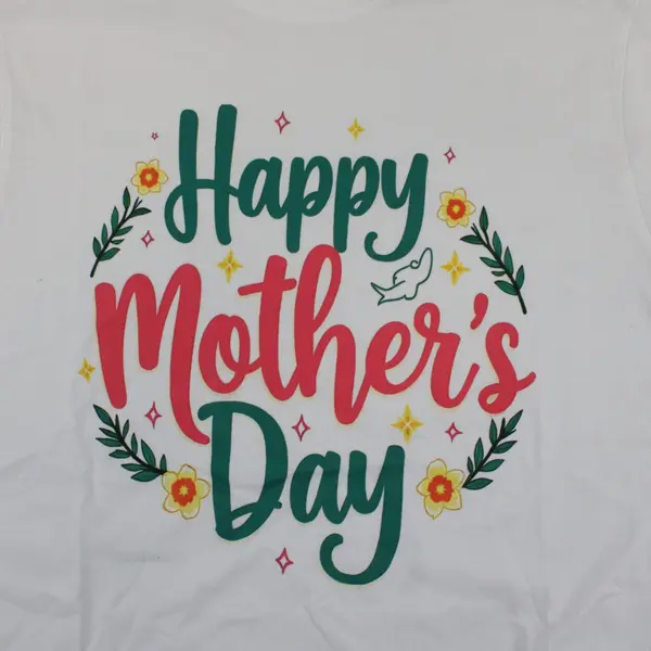K Prime KMC155 Happy Mother's Day White Men's Medium T-Shirt