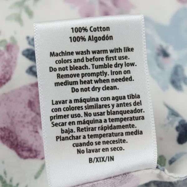 Better Homes and Gardens Pink and Blue Floral Pattern King Flat Fitted Sheet Set