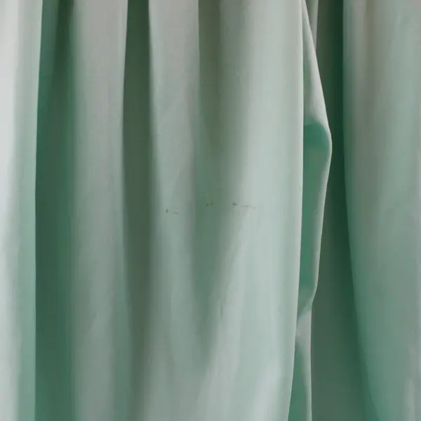 Vintage ‘90s ILGWU Light Teal Collar Long Sleeve Midi Dress