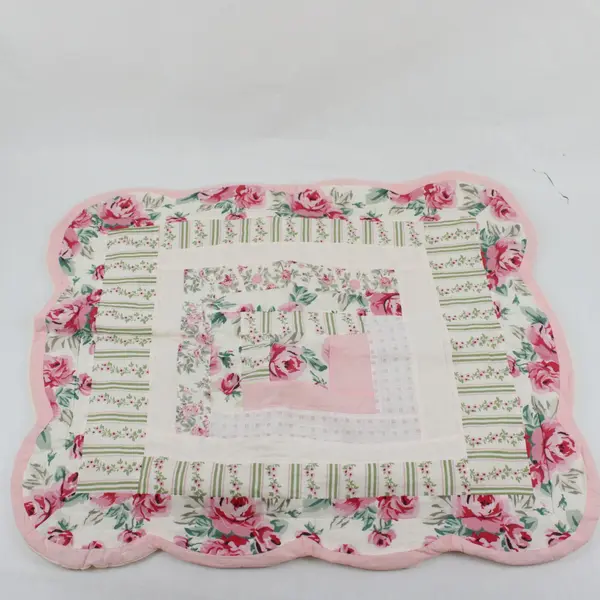 Set of 2 Domestications Pink Floral Print Standard Pillow Shams 19"x23"
