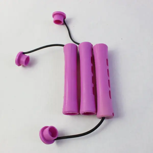 Lot of 61 Vintage Purple Plastic Perm Rods Hair Curlers