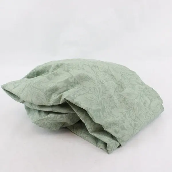 Sage Green Leaf Print Circular Tablecloth 148"