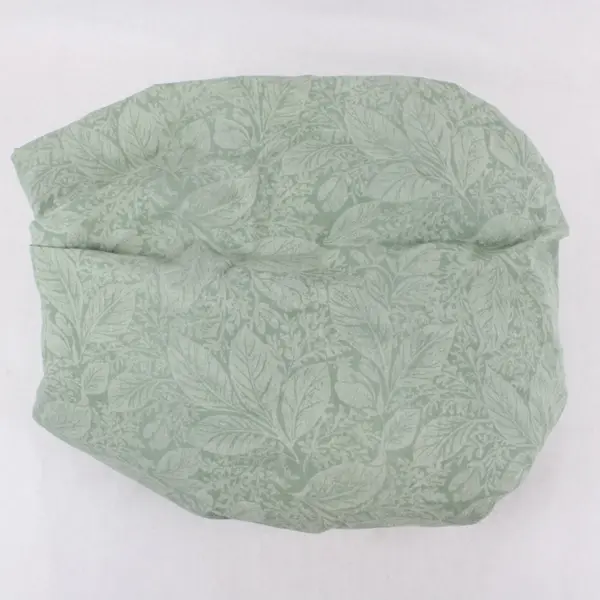 Sage Green Leaf Print Circular Tablecloth 148"