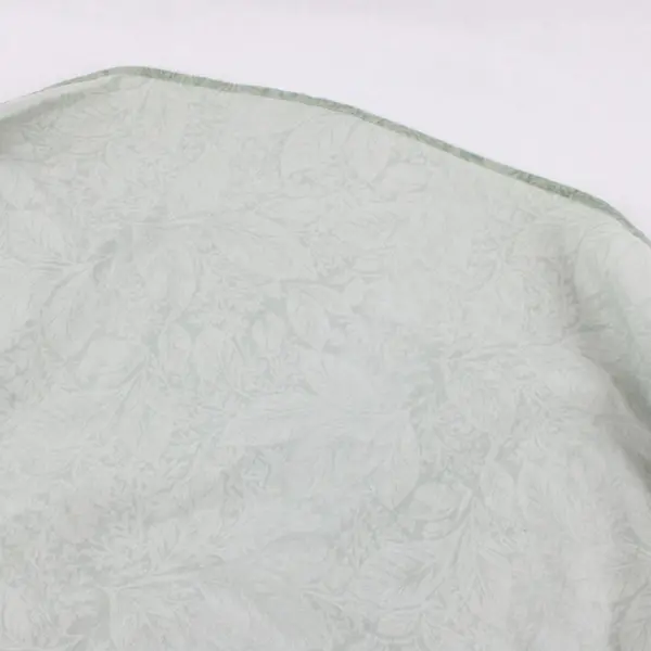 Sage Green Leaf Print Circular Tablecloth 148"