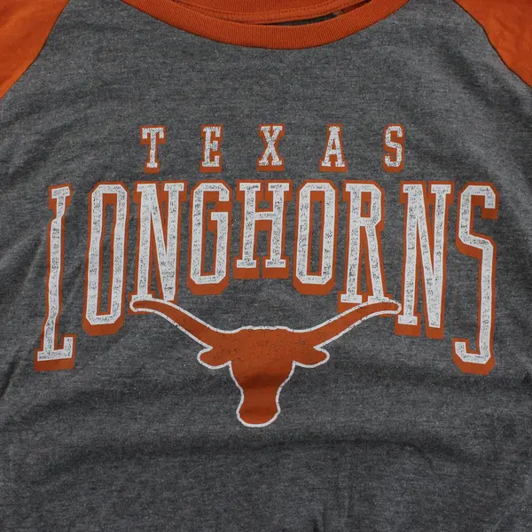 Longhorn Apparel Texas Longhorns Women 2XL Burnt Orange Gray NCAA Football LS