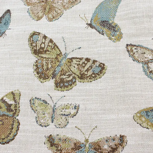Large Vintage Tapestry Butterflies Square Cushion/Pillow Cover, 21"x21" 
