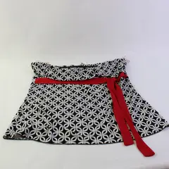 Maurices Black White and Red Strapless Swim Top Women's XL