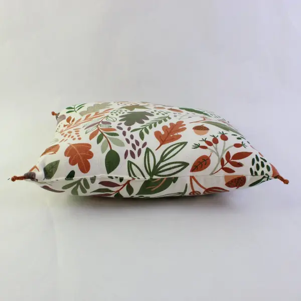Autumn Leaves/Acorns Design Seasonal Cushion/Pillow, 13.8"x12" 