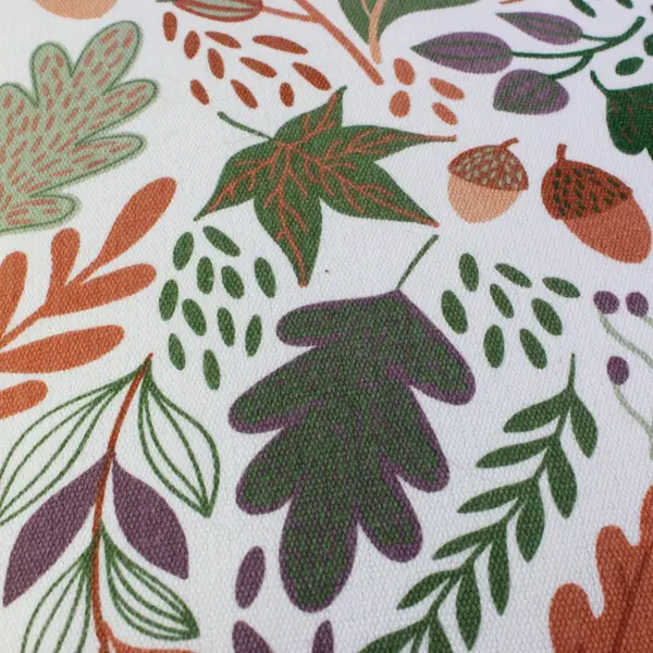Autumn Leaves/Acorns Design Seasonal Cushion/Pillow, 13.8"x12" 