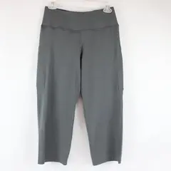 Baleaf Women’s Gray Capri Leggings with Pockets High Waisted Athletic Sz Small 