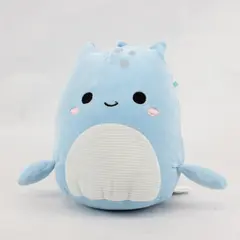 Squishmallows Blue White Dinosaur Plush Stuffed Animal Washable 2024 Small
