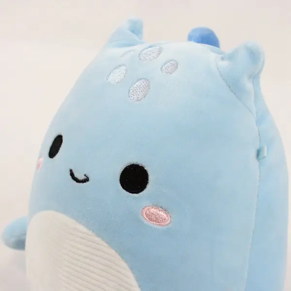Squishmallows Blue White Dinosaur Plush Stuffed Animal Washable 2024 Small