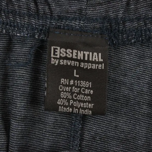 Essential Sleepwear Seven Apparel Mens L Blue Pajama Pants Lounge Bottoms