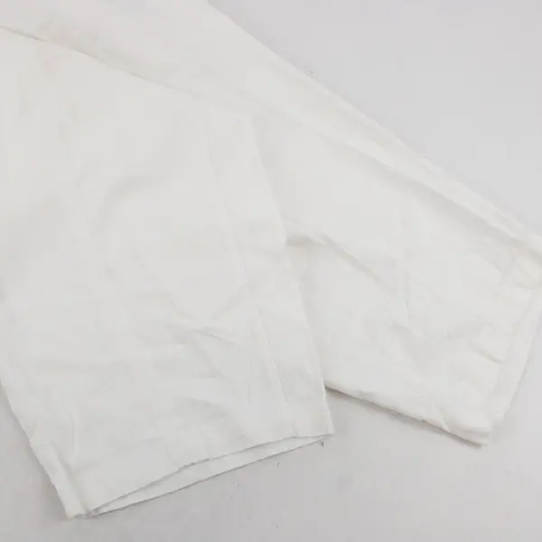 Old Navy Women's Linen High Rise Crop Pants White Elastic Waist Size 4X