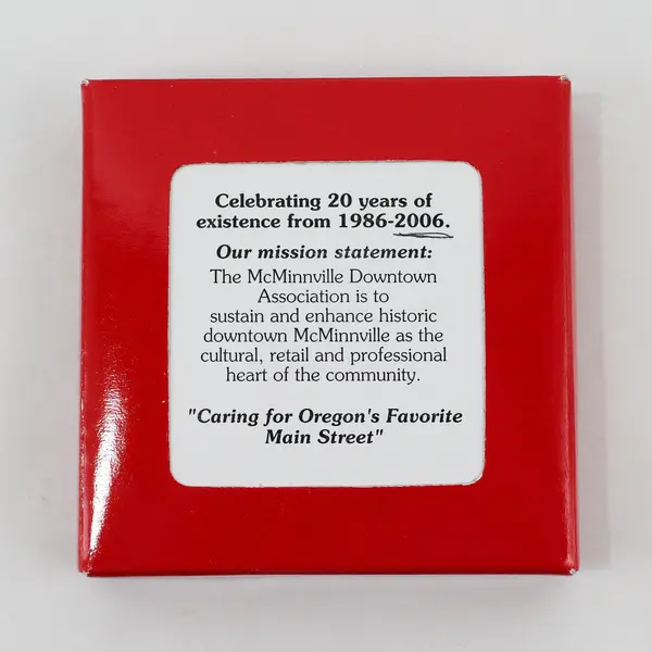 Nation's Treasures McMinnville Oregon Downtown Assoc 1986-2006 Brass Ornament