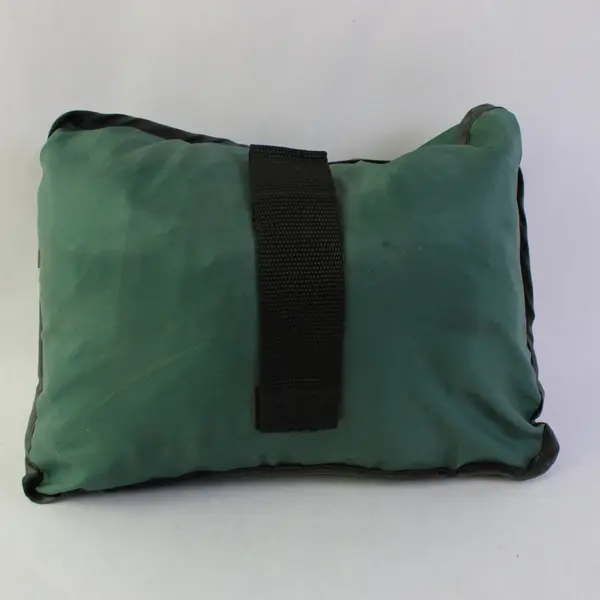 ABO Packable Blue Green Plaid Picnic Blanket with Stakes