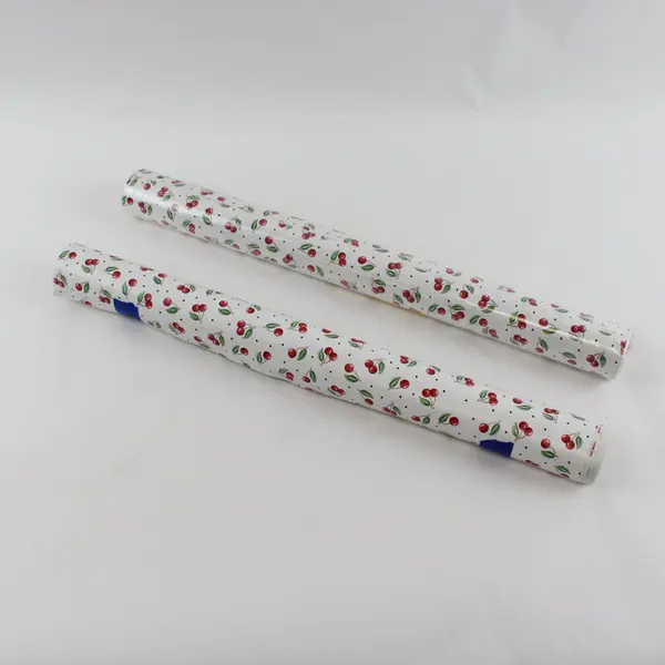 Lot of 2 Kittrich Magic Cover White Cherries Shelf Liner 5 Yds x 18"
