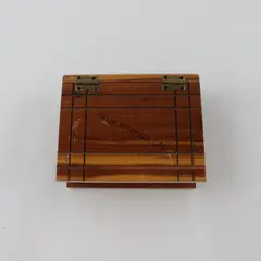 Wooden Jewelry Trinket Box Hinged Lid Palm Springs CA