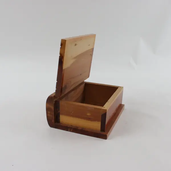 Wooden Jewelry Trinket Box Hinged Lid Palm Springs CA