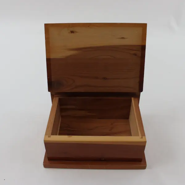 Wooden Jewelry Trinket Box Hinged Lid Palm Springs CA