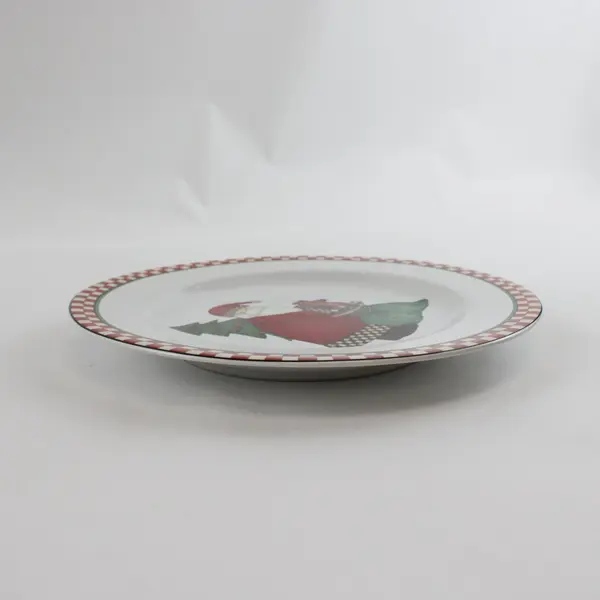Set of 4 Vintage Debbie Mumm Sakura Magic of Santa 8in Salad/Dessert Plates