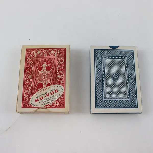 Lot of 2 Vintage Hoyle Astor Playing Cards Decks Plastic Coated