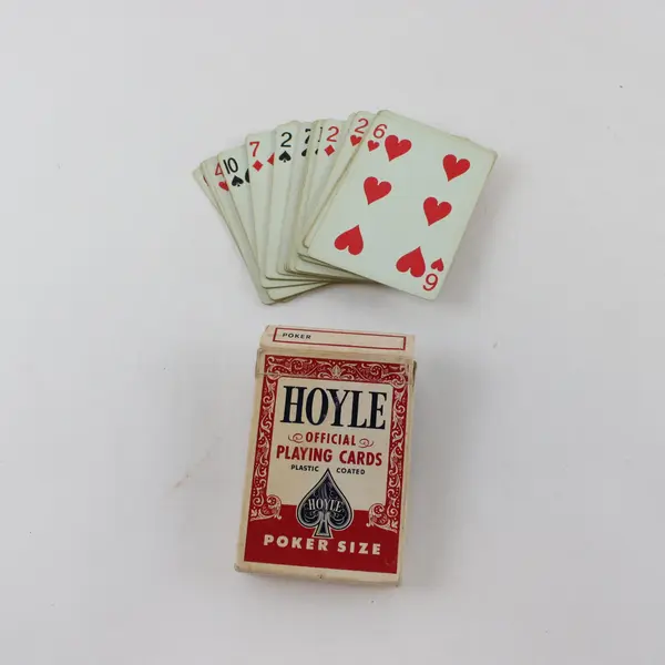 Lot of 2 Vintage Hoyle Astor Playing Cards Decks Plastic Coated