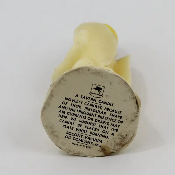 Vintage Socony Vacuum Oil Company Angel Tavern  Candle 