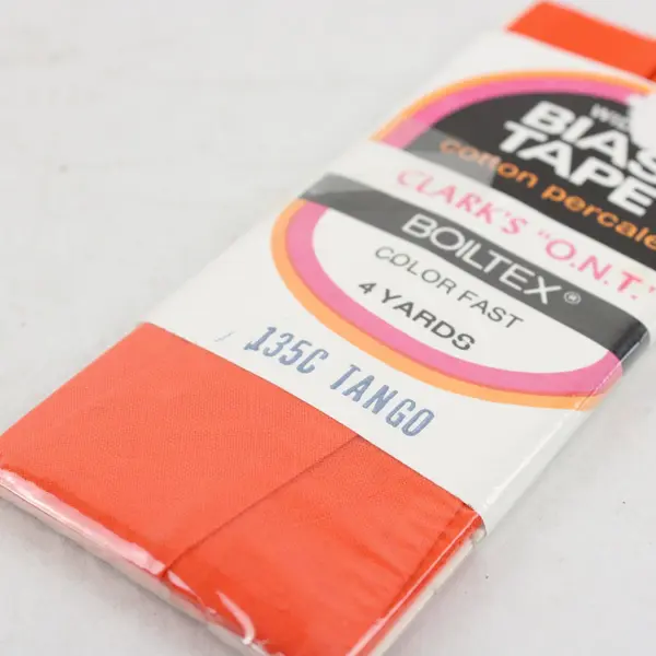 Lot of 5 Wrights Boiltex Clark's O.N.T Orange Gold Sewing Trim