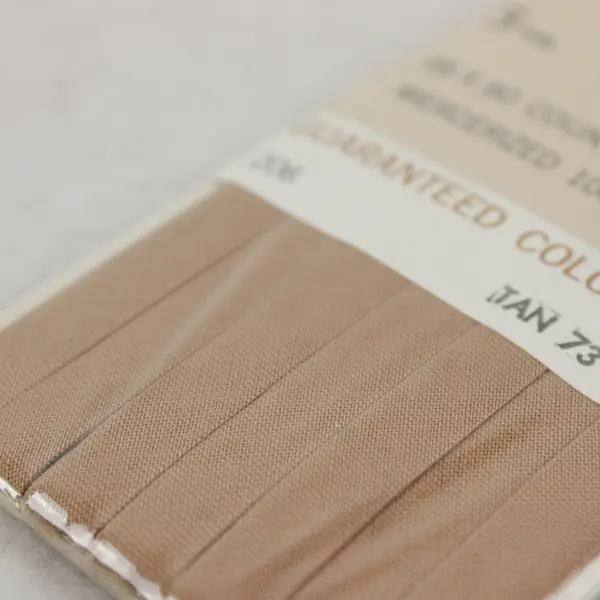 Lot of 4 Wrights Bias Tape & Seam Binding Brown Tan Oyster