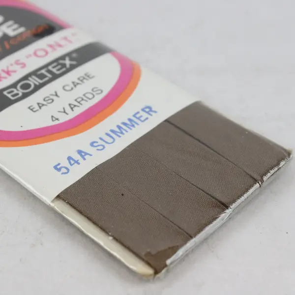 Lot of 4 Vintage Brown Sewing Trims Bias Tape Seam Binding Piping